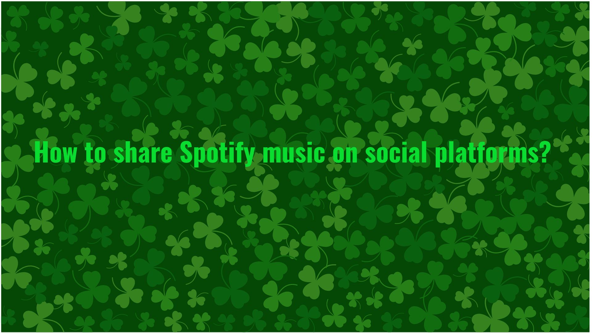 How to share Spotify music on social platforms